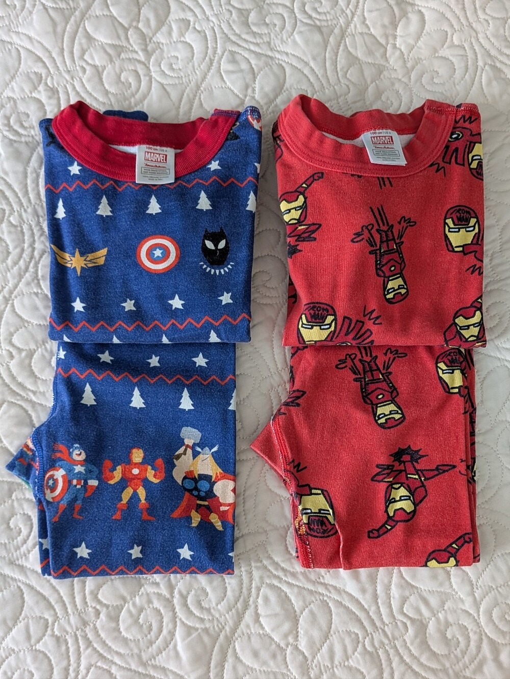 Hanna Andersson Marvel PJ Set Lot of 2 | Iron Man & Avengers | Size 100 / US 4